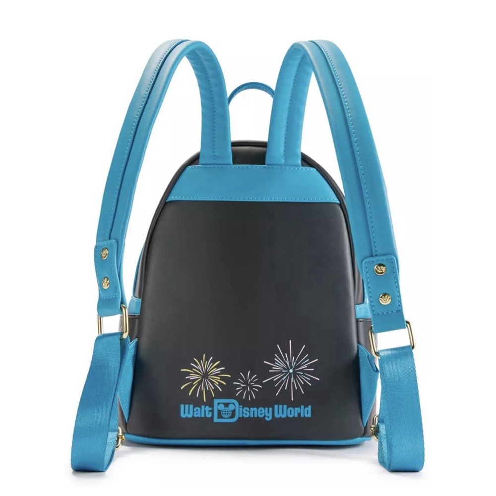 NWT Loungefly Disney Parks light Up Fireworks Cinderella Castle Backpack WOW! - Picture 3 of 11